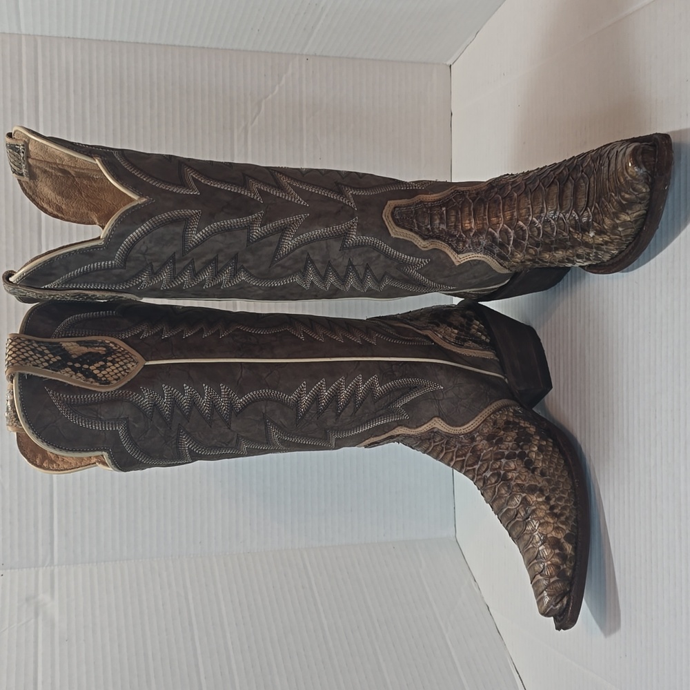 Idyllwind Women's Triad Exotic Python Western Boo… - image 8